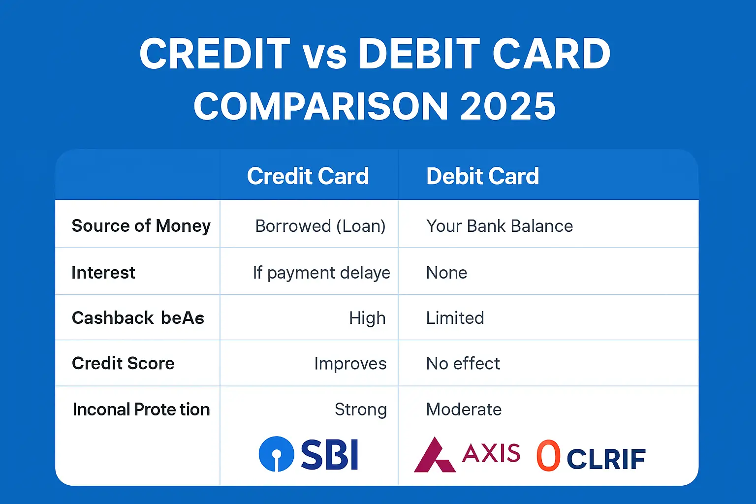 Credit Card vs Debit Card in 2025 – Which is Better? | Full Comparison