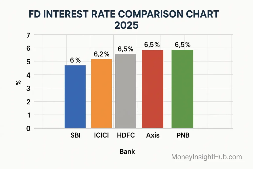 FD Interest Rate Comparison Chart 2025