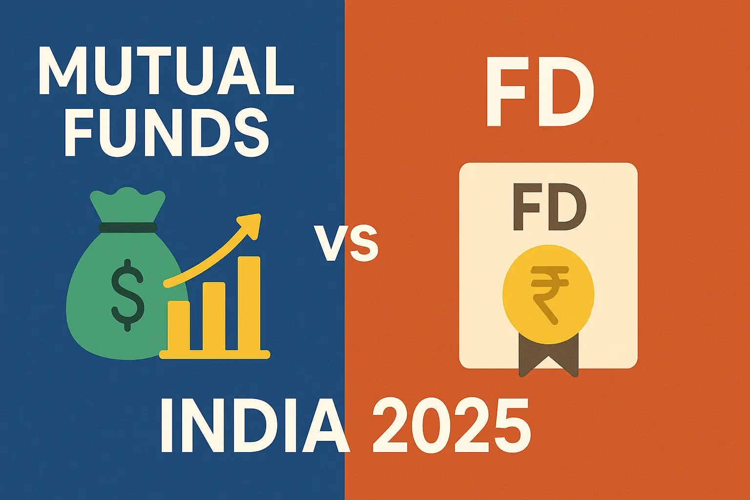 Mutual Funds vs FD in India 2025