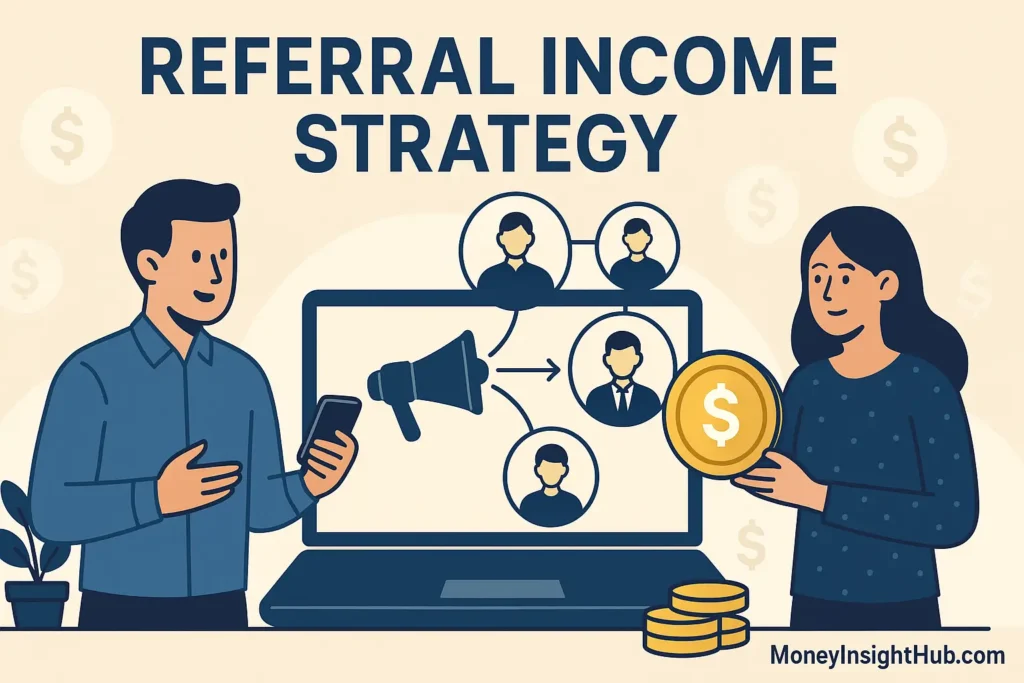 Referral income strategy illustration