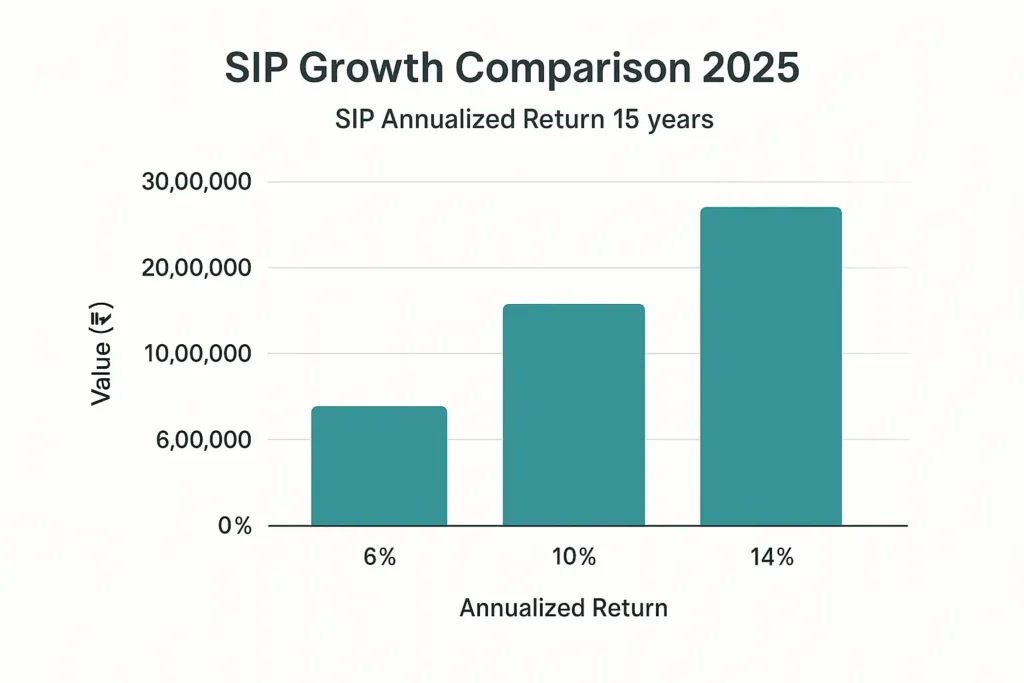 SIP Growth Comparison 2025
