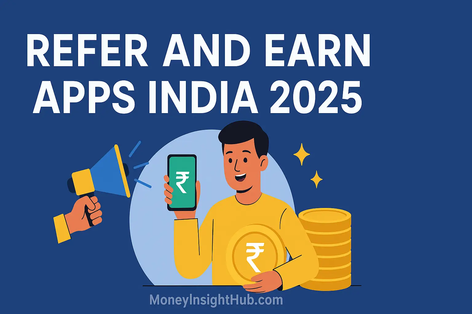 Top Refer and Earn Apps in India 2025 Infographic