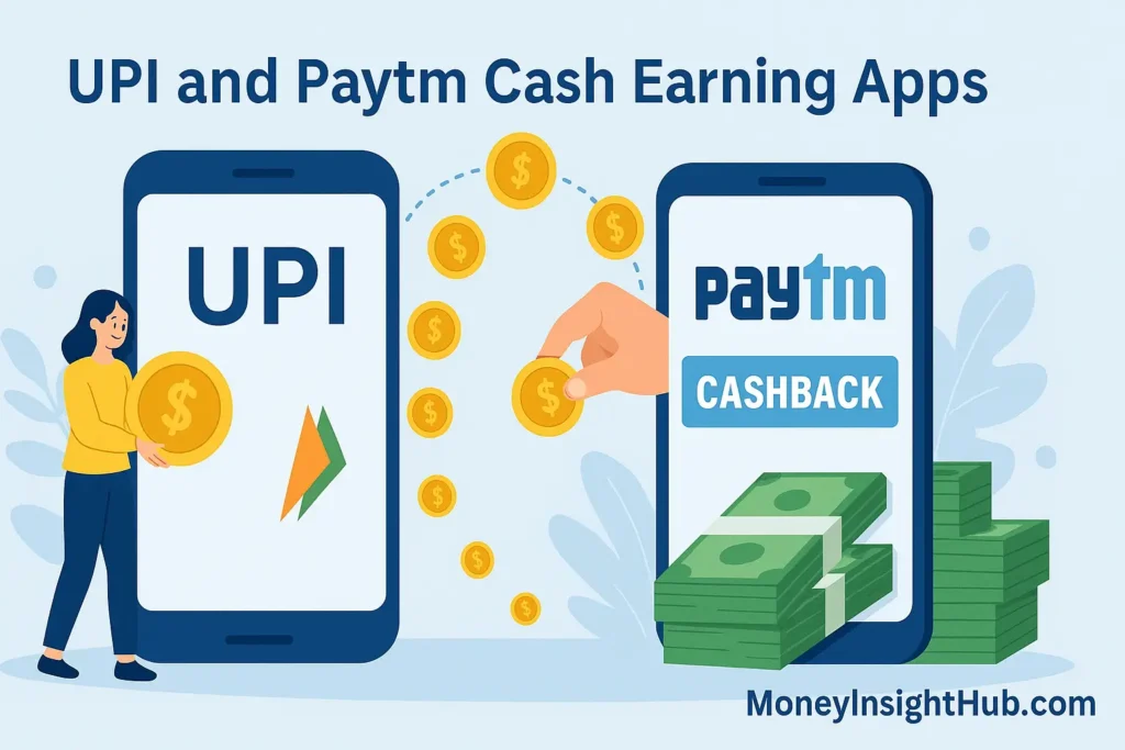 UPI and Paytm cash earning apps
