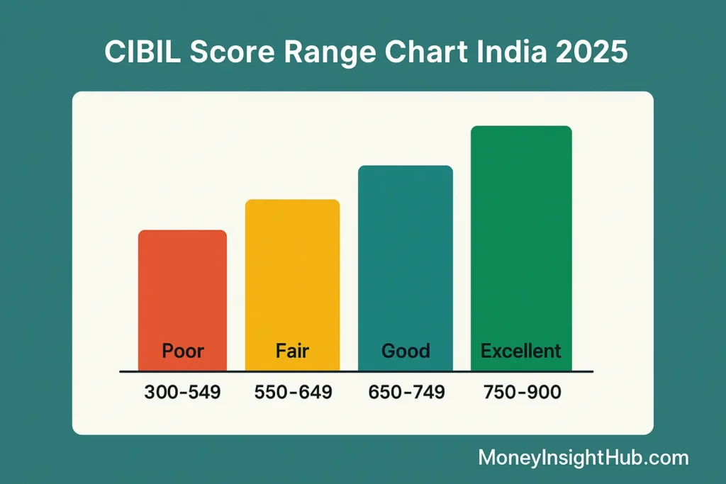 How to Improve CIBIL Score Fast in India 2025 (Step-by-Step Guide) 3 cibil score range chart 2025