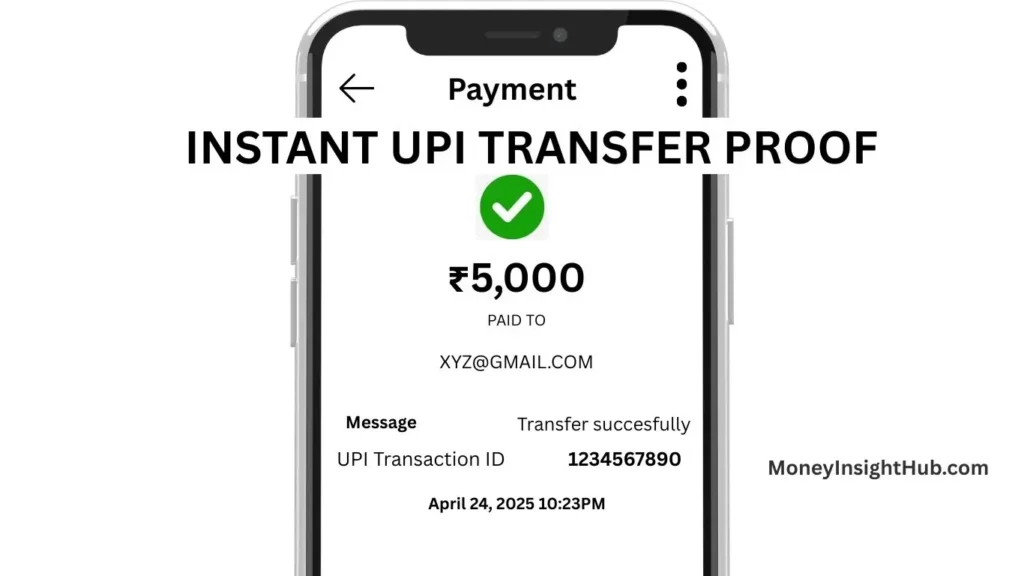 instant UPI transfer proof 1