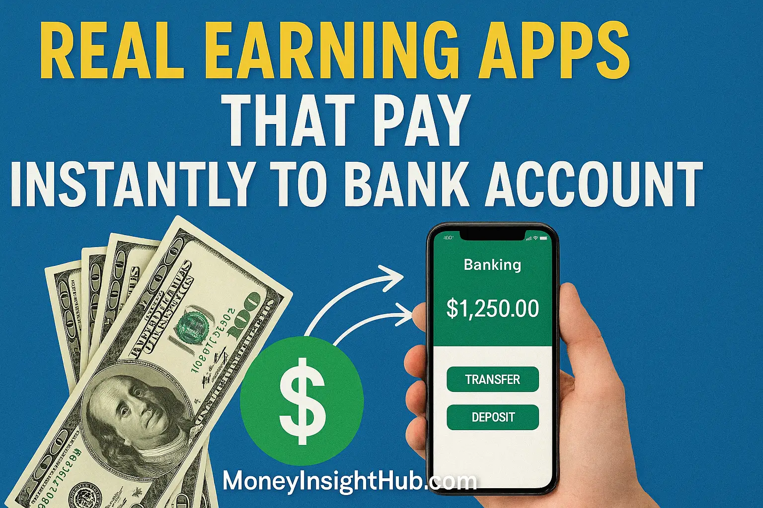 real earning apps that pay instantly to bank account