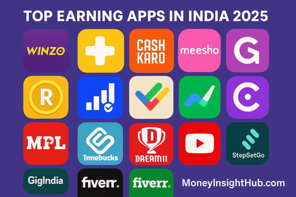 Top earning apps in India 2025