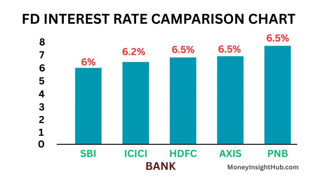 FD Interest Rate Comparison Chart 2026