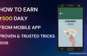 How to Earn ₹500 Daily from Mobile Apps (Proven & Trusted Tricks – 2026) How to earn ₹500 daily from mobile apps proof 2026