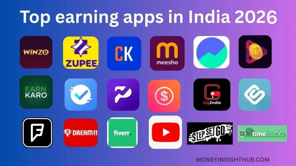 Top earning apps in India 2026